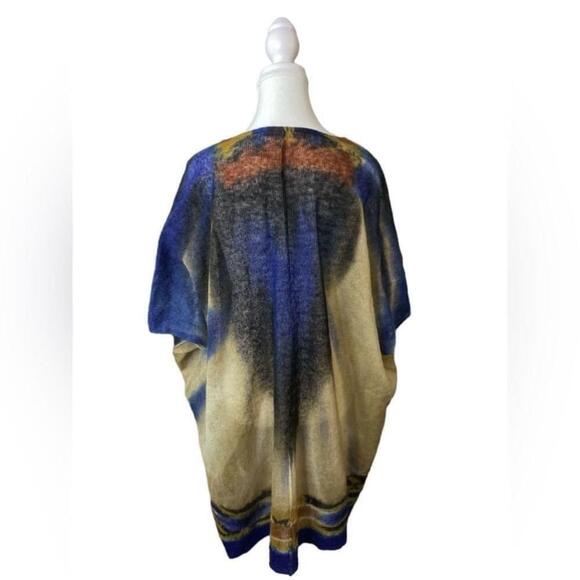 Krimson Klover - Mohair Alpaca Oversized Boxy Poncho Sweater - Picture 2 of 9